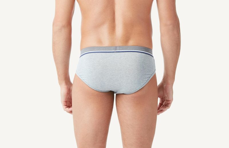 Cueca-de-Algodao-Elastico-com-Estampado-de-Micro-Bolinhas