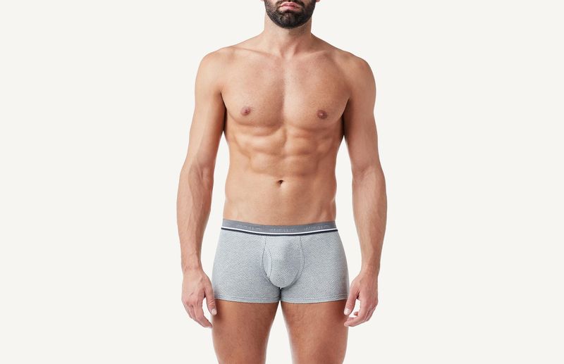 Boxer-de-Algodao-Elastico-com-Estampado-de-Micro-Bolinhas