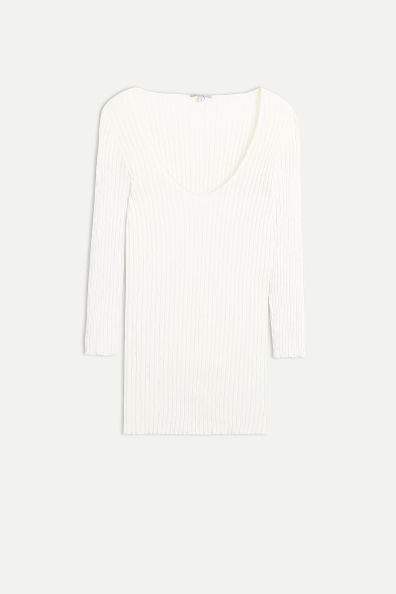 CL153V_2127_10-CAMISOLA-TUBULAR-COM-MANGA-3-4-EM-SEDA-E-ALGODAO