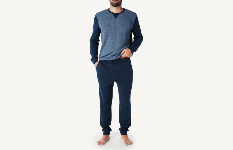 PLU455_2702_1-PIJAMA-HOMEM-COMPRIDO-COM-CAMISOLA-AOS-QUADRADOS-JACQUARD