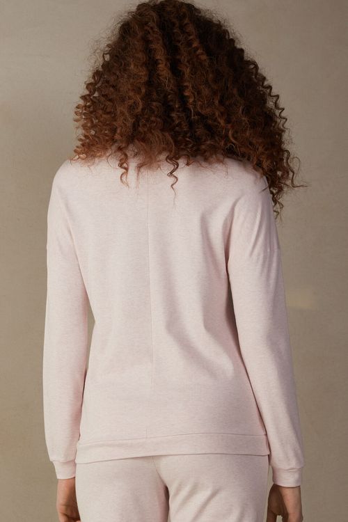 Blusa De Manga Comprida Gingham Lover - Rosa