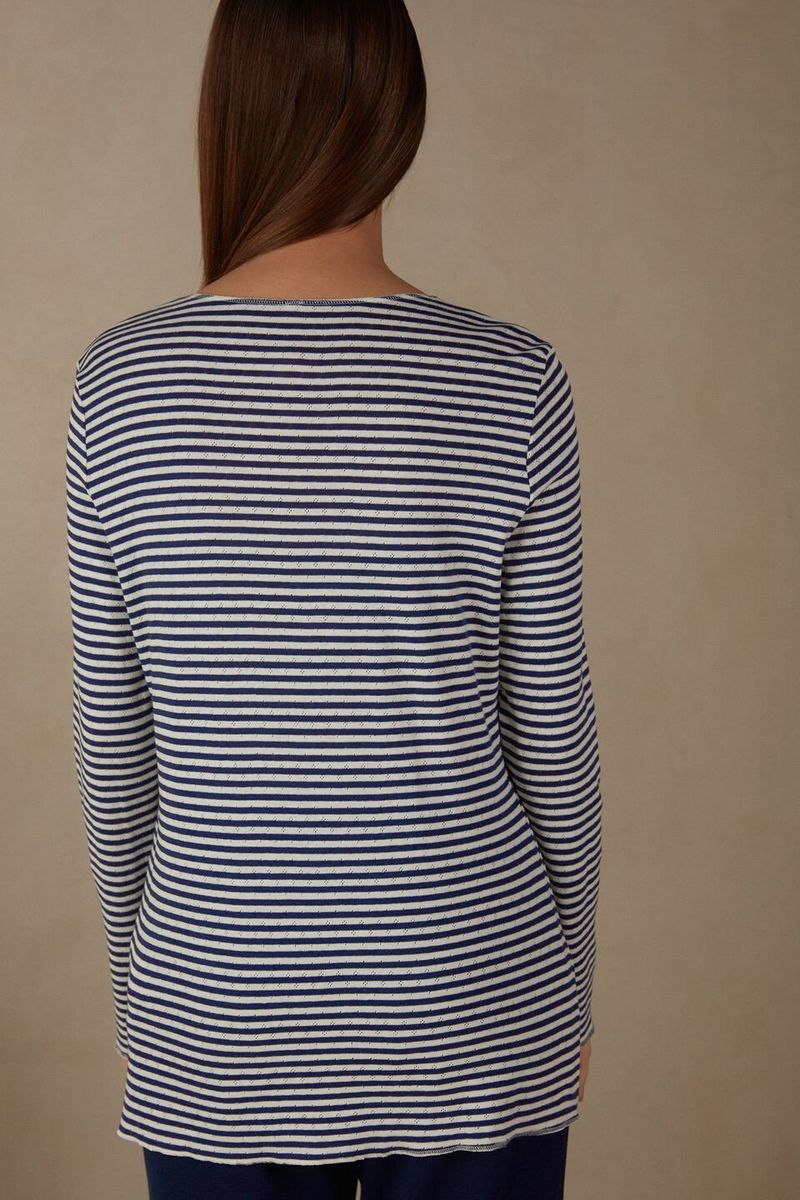 CLD889A_900I_2-CAMISOLA-DE-MANGA-COMPRIDA-EM-ALGODAO-COM-PADRAO-PERFURADO-MY-COMFORT-ZONE