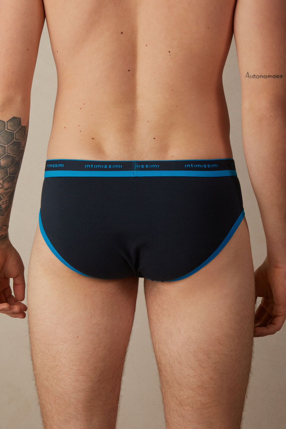 Cueca Slip Em Algodão Supima Elasticizado Com Logotipo - SIU12C -  intimissimi