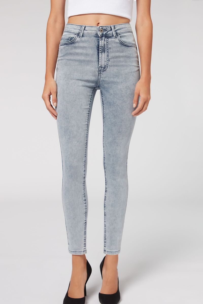 High Waist Soft Touch Skinny Push Up Jeans - Calzedonia