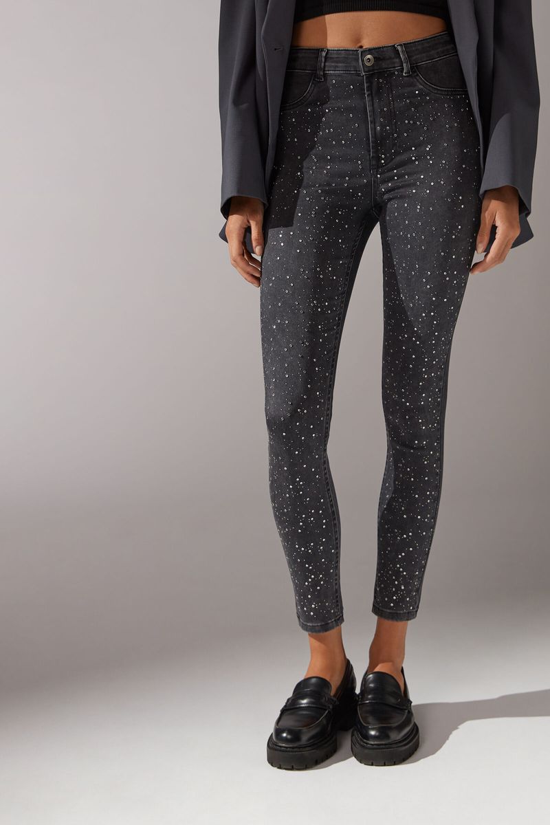 Lululemon Leggings (Black with White Dots)