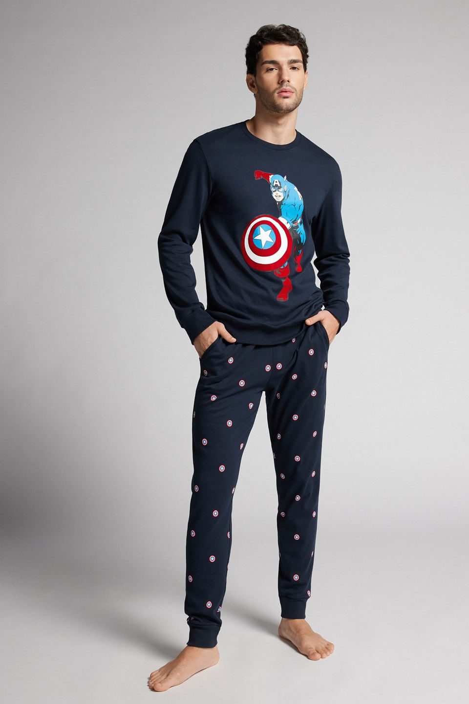 Pijama Comprido Marvel Capitao America PLU456C Intimissimi