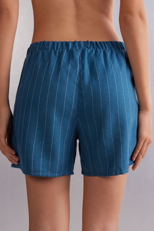 Shorts Em Modal Comfort First - Azul