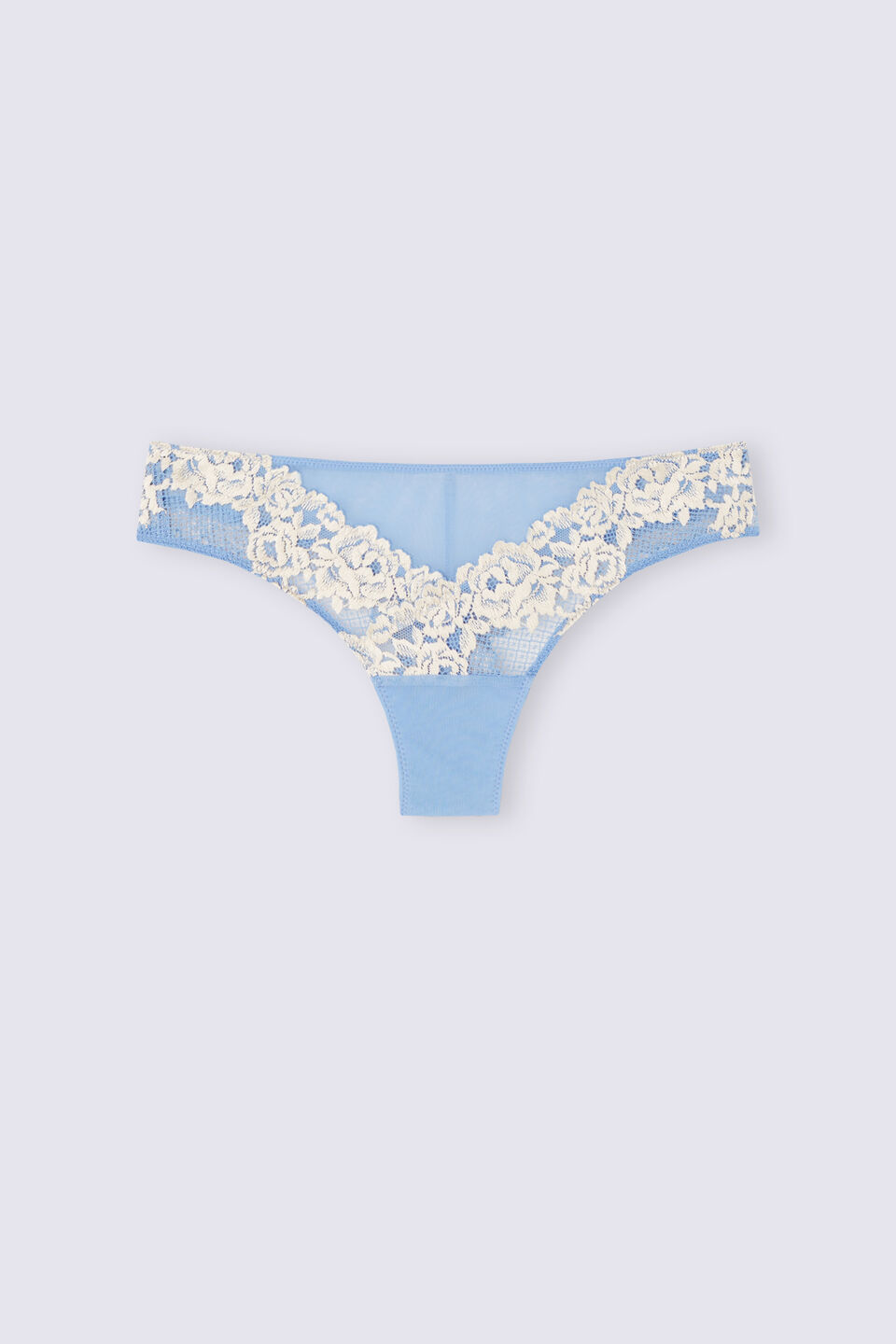 Calcinha Brasileira Pretty Flowers - Azul
