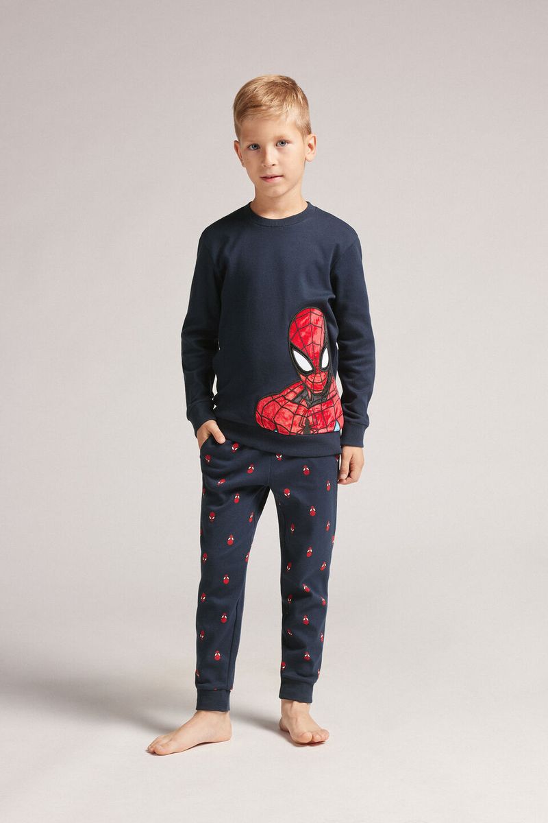 PLB576_1467_1-PIJAMA-COMPRIDO-PARA-MENINO-EM-ALGODAO-MARVEL-SPIDER-MAN