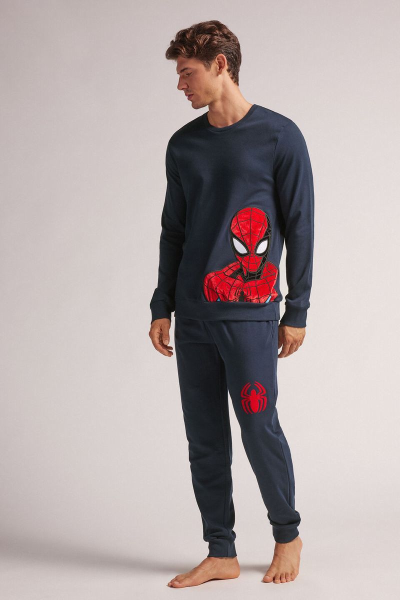 PLU576S_1467_1-PIJAMA-COMPRIDO-MARVEL-SPIDER-MAN-EM-ALGODAO