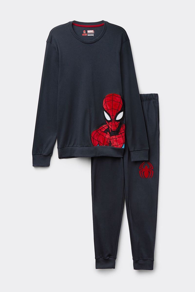 PLU576S_1467_10-PIJAMA-COMPRIDO-MARVEL-SPIDER-MAN-EM-ALGODAO