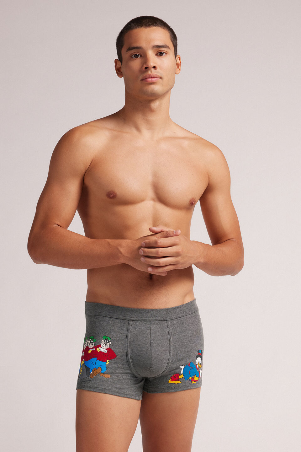 Cueca Boxer Tio Patinhas Em Algodão Supima - Cinza