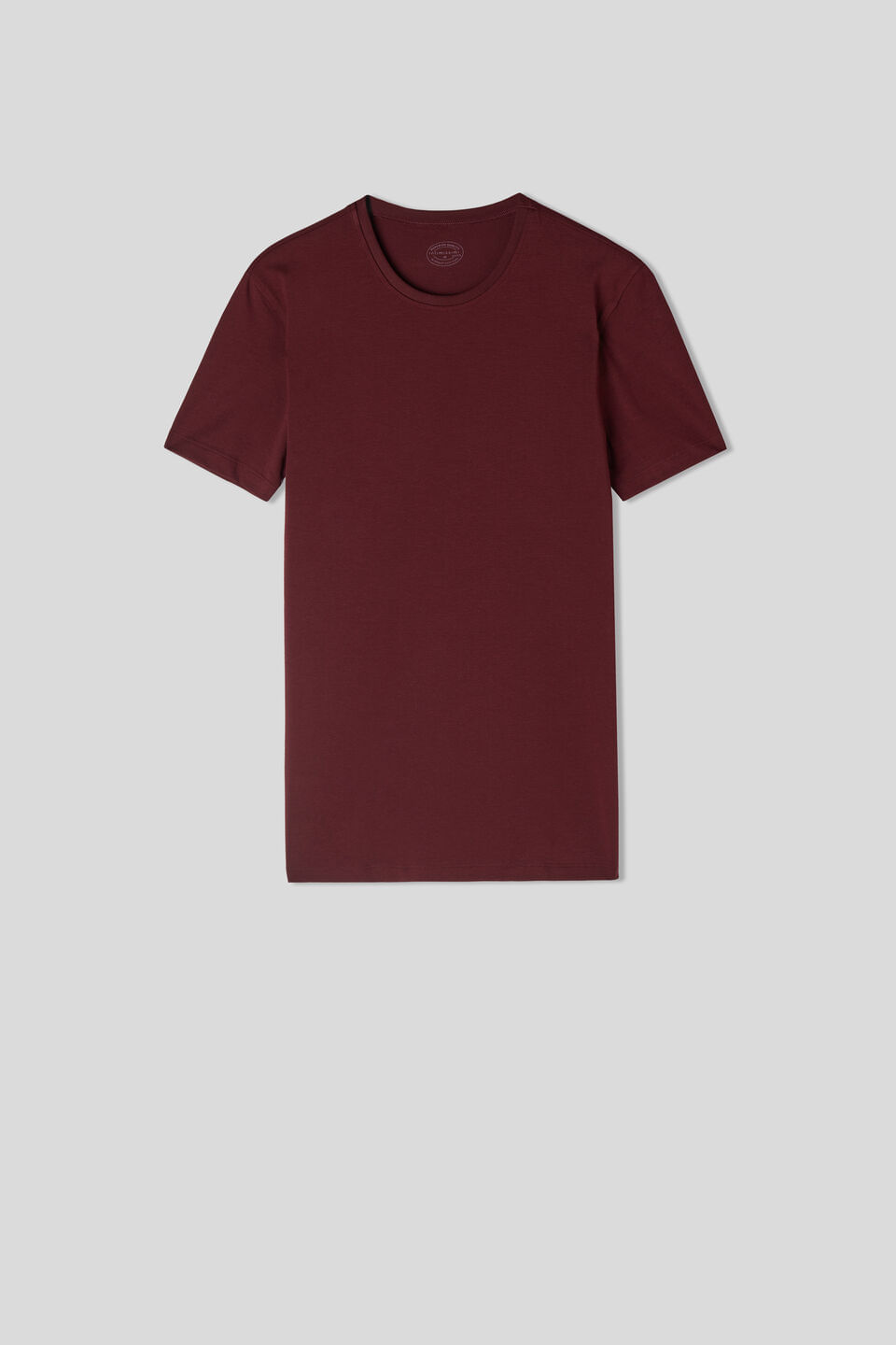 Camiseta Em Algodão Supima Elástico - Vermelho