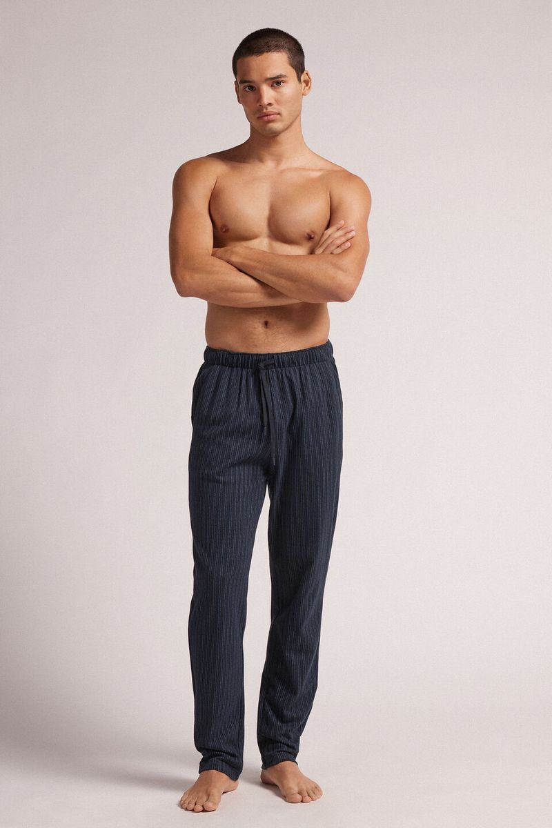 PUL435_682J_1-PANTALONI-COTONE-STAMPA-GESSATO-BLU