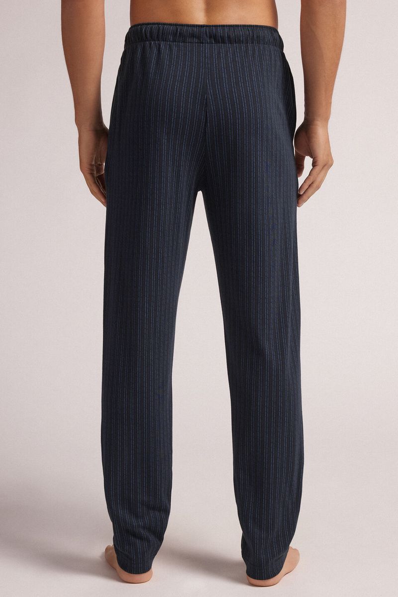 PUL435_682J_2-PANTALONI-COTONE-STAMPA-GESSATO-BLU