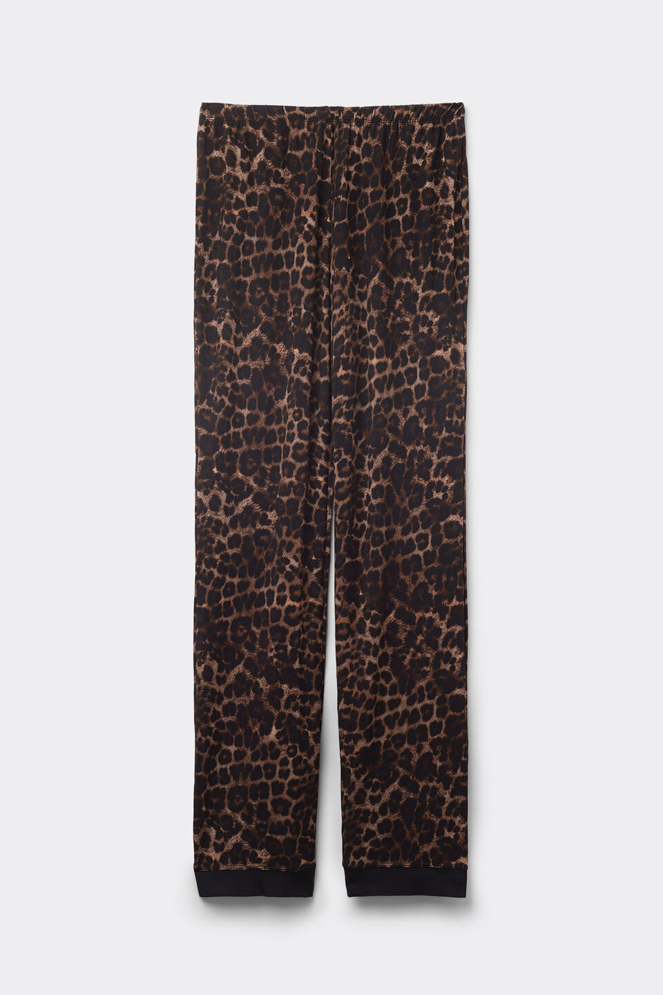 Calça Em Modal Luxurious Leopard - Preto