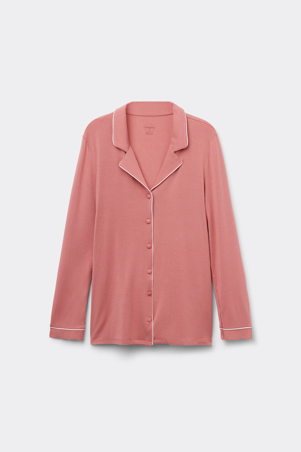 Camisa De Manga Comprida Em Micromodal - Rosa
