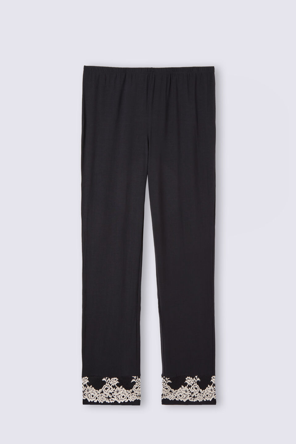 Calça Em Modal Pretty Flowers - Preto