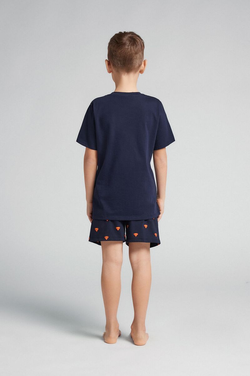 PCB457_1467_2-PIJAMA-CURTO-EM-ALGODAO-DC-COMICS-SUPER-HOMEM---MENINO
