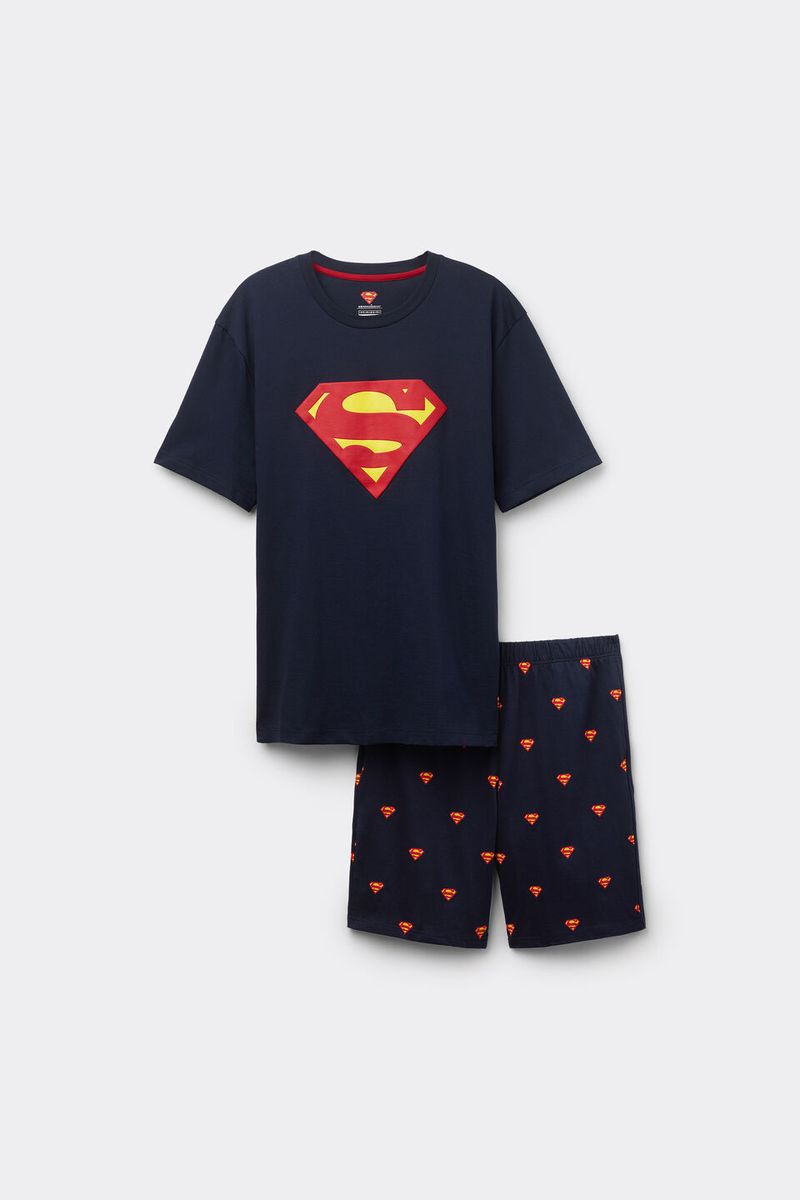 PCU457_1467_10-PIJAMA-CURTO-EM-ALGODAO-DC-COMICS-SUPER-HOMEM