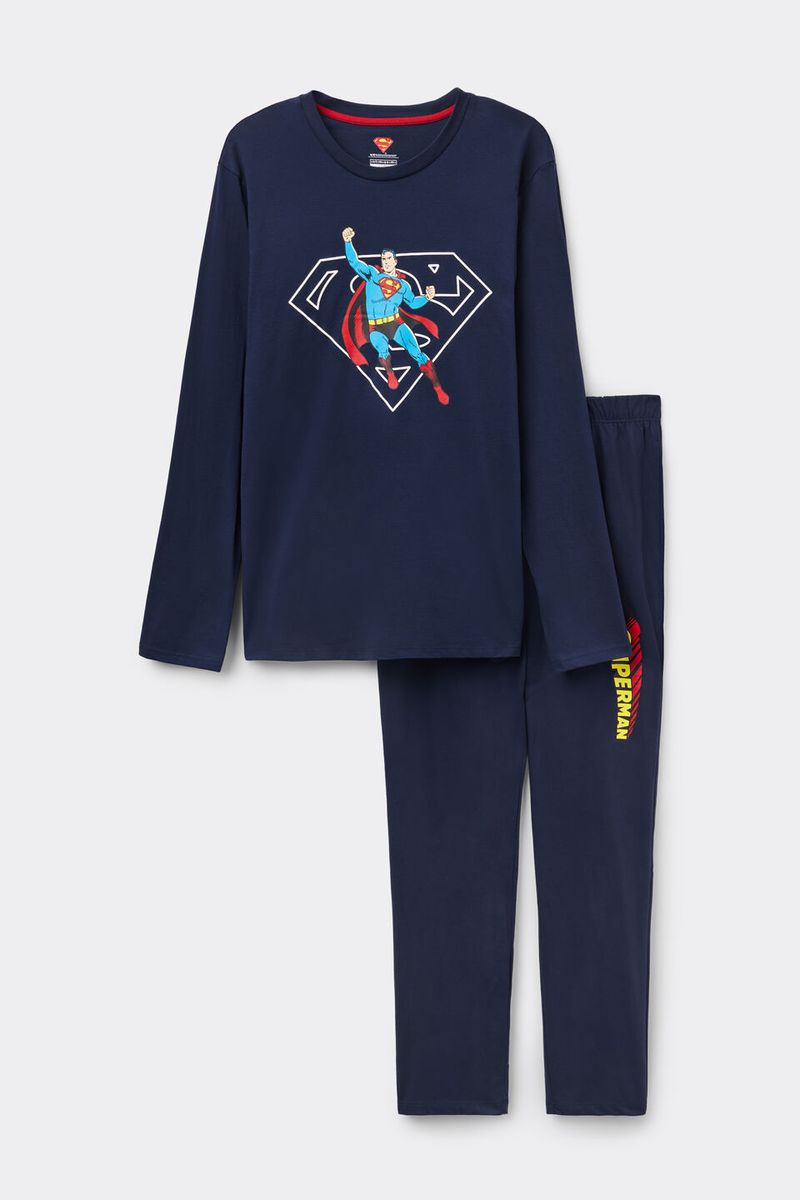PLU457L_1467_10-PIJAMA-COMPRIDO-EM-ALGODAO-DC-COMICS-SUPER-HOMEM