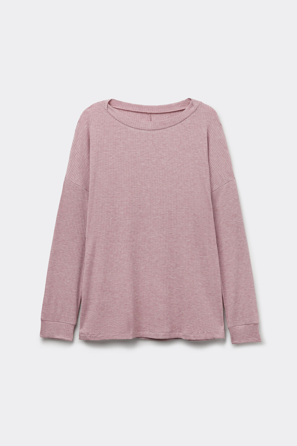 Blusa De Manga Comprida Em Modal Chic Comfort - Rosa