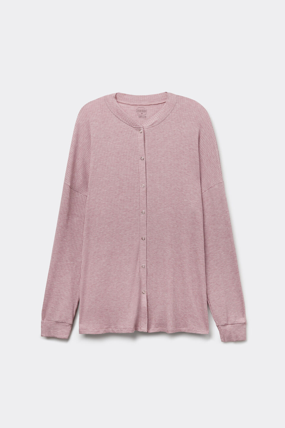 Camisa De Manga Comprida Em Modal Chic Comfort - Rosa