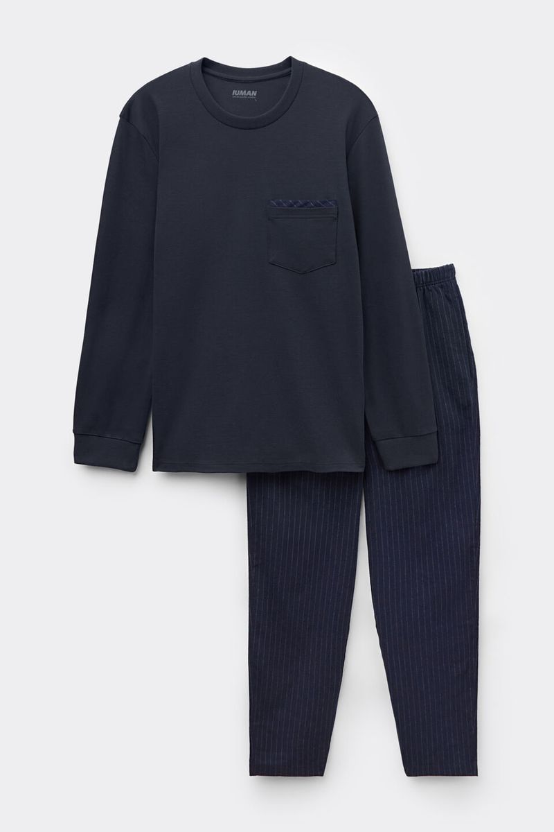 Pijama-comprido-em-algodao-com-risca-de-giz-ideal-para-noites-confortaveis
